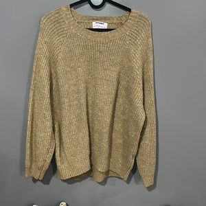 Tan Old Navy Pullover Sweater